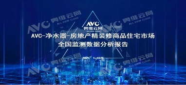 截止2021年前10月，精裝修市場(chǎng)凈水器持續(xù)增長(zhǎng)